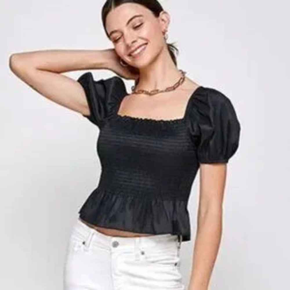 CHIC PUFFED SLEEVE BLOUSE